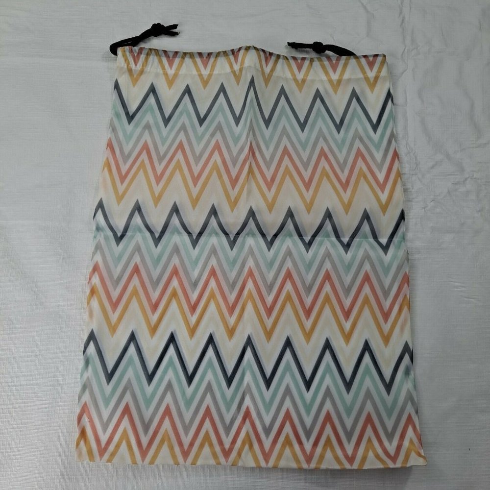 Chevron Travel Shoe Bag Cinch Bag